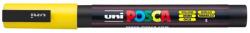 uni Dekormarker 0, 9-1, 3mm, Uni Posca PC-3M sárga (2UPC3MS) - web24