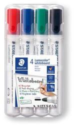 STAEDTLER Lumocolor® 351 Táblamarker Készlet - 2 mm, Kúpos, 4 Különböző Szín (351 WP4)