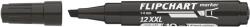 ICO Artip 12XXL Vízbázisú Vágott Flipchart Marker - 1-4 mm, Fekete