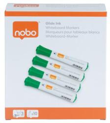 Nobo Glide 2mm Tábla Marker - 10 db/Csomag, Zöld