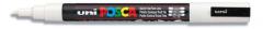 uni Dekormarker 0, 9-1, 3mm, PC-3M Uni Posca fehér (2UPC3MFEH) - web24