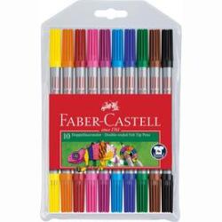 Faber-Castell Filctoll FABER-CASTELL Grip kétvégű 10 darabos (151110) - irodaszer