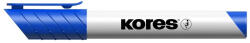 Kores Tábla- és flipchart marker, 1-3 mm, kúpos, KORES "K-Marker", kék (IK20833) - fapadospatron