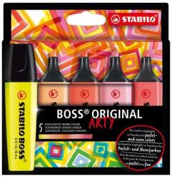 STABILO Boss Original Arty Szövegkiemelő Készlet - 2-5 mm, 5 Meleg Szín (70/5-02-1-20)