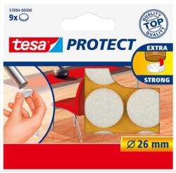 TESA Filckorong, karcolásgátló, 26mm, TESA "Protect®", fehér, 9db/cs (57894-00000-01) - tonerpiac