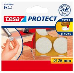 TESA Filckorong, karcolásgátló, 26mm, TESA "Protect®", fehér, 9db/cs (57894-00000-01) - nyomtassingyen