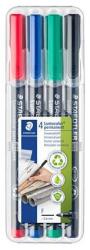 STAEDTLER Lumocolor 318 F Alkoholos Marker Készlet - OHP, 0, 6 mm, 4 Különböző Szín (318 WP4)