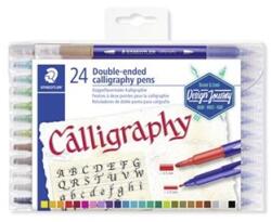 STAEDTLER Kalligrafikus marker készlet 24db-os STAEDTLER 2, 0/3, 5 mm kétvégű Calligraph Duo (3005 TB24)