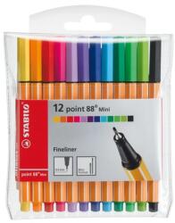 STABILO Point 88 Mini 12db-os vegyes színű tűfilc készlet (688/12-1)