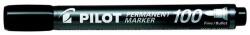 Pilot Alkoholos marker, 1 mm, kúpos, PILOT "Permanent Marker 100", fekete (ppm100fk) - irodaszer