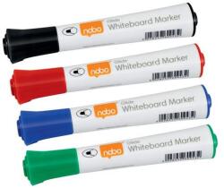 Nobo Táblamarker, kúpos hegyű, 2 mm, 10 db, NOBO "Glide", vegyes (VN5268) - jatekotthon