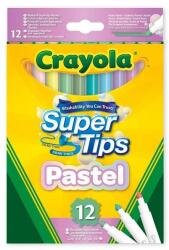 Crayola Crayola: Super Tips pasztell filctoll szett - 12 darabos (58-7515)