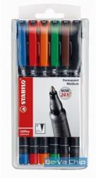 STABILO OHPen 841 6db-os vegyes színű permanent marker készlet (843/6)