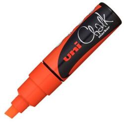 uni Chalk Marker Pen PWE-8K Broad Chisel Tip - Fluorescent Orange (2UPWE8KFLN)
