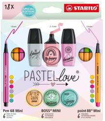 STABILO MINI Pastellove 18 db-os készlet (77/5-8-5)