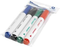 BLUERING Kerek Hegyű Alkoholos Marker Készlet - 3 mm, 4 Színben