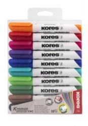 Kores K-Marker tábla- és flipchart marker készlet 10 különböző szín (20800) (20800)