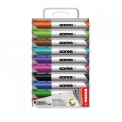 Kores K-Marker 1-3mm Tábla- és Flipchart Marker Készlet - 10 Különböző Szín (20800)