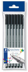 STAEDTLER Tűfilc készlet, 0, 3 mm, STAEDTLER "Triplus 334", fekete