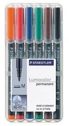 STAEDTLER Lumocolor 317M Ohp Alkoholos Rostirón - Kerek Hegy, 1, 0 mm, 6db-os Készlet (317 WP6)