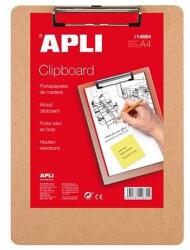 APLI Felírótábla Leszorító Csipesszel - A4, Fa
