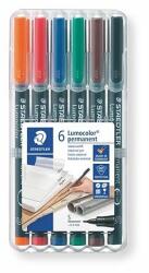 STAEDTLER Lumocolor Ohp 313S Alkoholos Rostirón - Tűhegy, 0, 4 mm, 6db-os Készlet