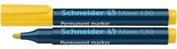 Schneider Alkoholos marker, 1-3 mm, kúpos, SCHNEIDER "Maxx 130", sárga (tsc130s) - irodaszer