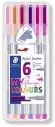 STAEDTLER "Triplus Flamingo" 0.3mm Tűfilc Készlet - 6 Flamingo szín 6 db