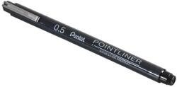 Pentel S20P-5A Pointliner Tűfilc - 0.5 mm, Fekete
