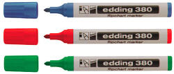 edding 380 Flipchart Marker - 1, 5-3 mm, Fekete