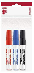 ICO Tábla- és flipchart marker készlet, 1-3 mm, kúpos, ICO "Plan", 3 különböző szín - argentumshop