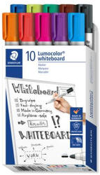 STAEDTLER Táblamarker készlet, 2 mm, kúpos, STAEDTLER "Lumocolor® 351", 10 különböző szín (TS351B10) (TS351B10)