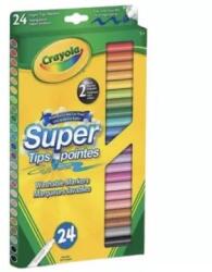 Crayola : Lemosható, vékonyhegyű filctoll készlet, 24 db-os