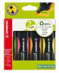 STABILO Green Boss 4db-os vegyes színű szövegkiemelő (6070/4) - bevachip