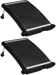 vidaXL 2 db ívelt napelemes medencefűtő panel 72, 5 x 46 cm (VD3095461)