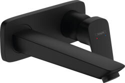 Hansgrohe Logis, rejtett mosdócsaptelep, kifolyó 195 mm, fekete matt, HAN-71220670 (HAN-71220670)