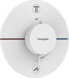 Hansgrohe ShowerSelect Comfort S, rejtett termosztát 2 készülékhez, fehér matt, HAN-15554700 (HAN-15554700)