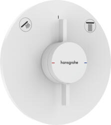 Hansgrohe DuoTurn S, rejtett csaptelep 2 készülékhez, fehér matt, HAN-75418700 (HAN-75418700)