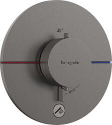 Hansgrohe ShowerSelect Comfort S, rejtett termosztát 1 készülékhez és további kifolyó, szálcsiszolt fekete króm, HAN-15562340 (HAN-15562340)