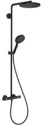 Hansgrohe Raindance Select S Showerpipe 240, 1jet PowderRain zuhanyrendszer, matt fekete (HG-27633670)