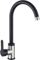 INVENA Iron konyhai csaptelep álló fekete-inox BZ-53-L04 (BZ53L04)