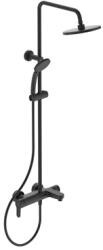 Ideal Standard Cerafine O egykaros zuhanyrendszer kádtöltővel rövid felszállócsővel, silk black (IS-BC525XG)