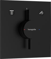 Hansgrohe DuoTurn E, rejtett csaptelep 2 készülékhez, fekete matt, HAN-75417670 (HAN-75417670)