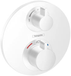 Hansgrohe Ecostat S, rejtett termosztatikus csaptelep 2 készülékhez, matt fehér 15758700 (HAN-15758700)