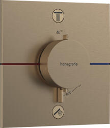 Hansgrohe ShowerSelect Comfort E, rejtett termosztát 2 készülékhez, szálcsiszolt bronz, HAN-15572140 (HAN-15572140)