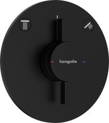 Hansgrohe DuoTurn S, rejtett csaptelep 2 készülékhez, fekete matt, HAN-75418670 (HAN-75418670)