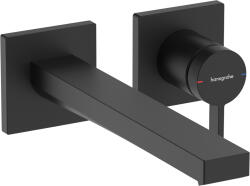 Hansgrohe Tecturis E, EcoSmart+ karos mosdócsaptelep vakolat alá 225 mm-es kifolyóval, fekete matt, HAN-73051670 (HAN-73051670)