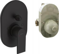 Hansgrohe Vernis Shape, rejtett fürdőcsaptelep, testtel, fekete matt, 71472670 (HAN-71472670)