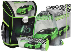 Spirit Cool Racer Monster Sportautós Ergonomikus 4 db-os Iskolatáska Szett