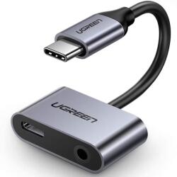 UGREEN Adaptor Type-C la Type-C, Jack 3.5mm - Ugreen (50596) - Grey